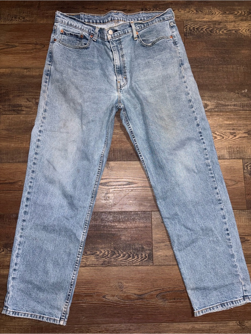 Levi’s 550 Men’s 38x32 Relaxed Fit Tapered Leg Jeans Light Wash Denim Pants